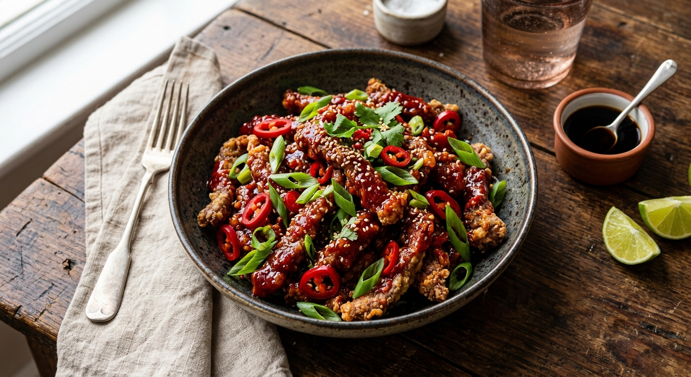 Air Fryer Crispy Chilli Beef