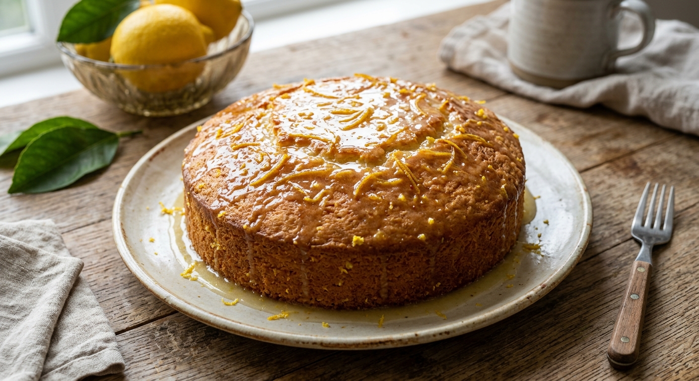 Air Fryer Lemon Drizzle Cake