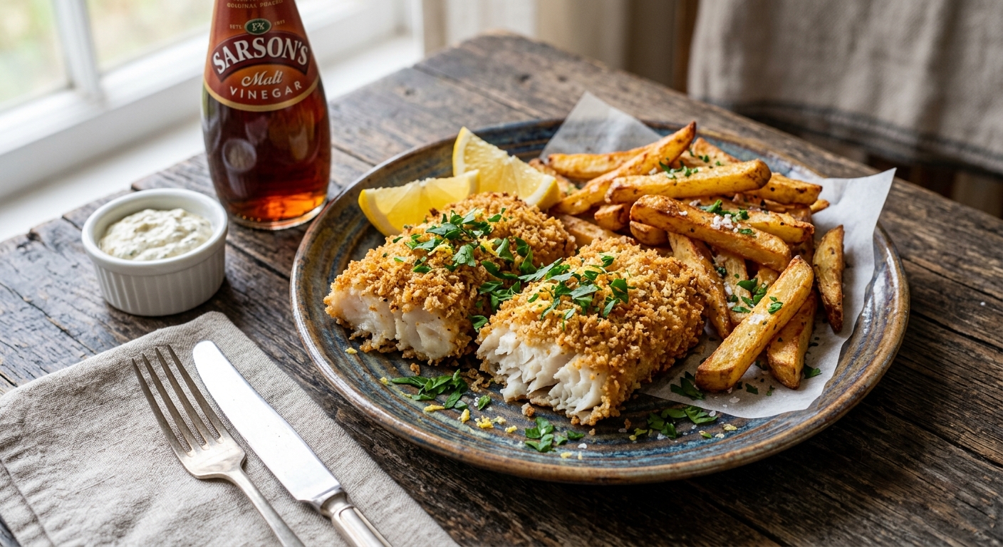 Air-Fryer or Oven-Cooked Fish & Chips