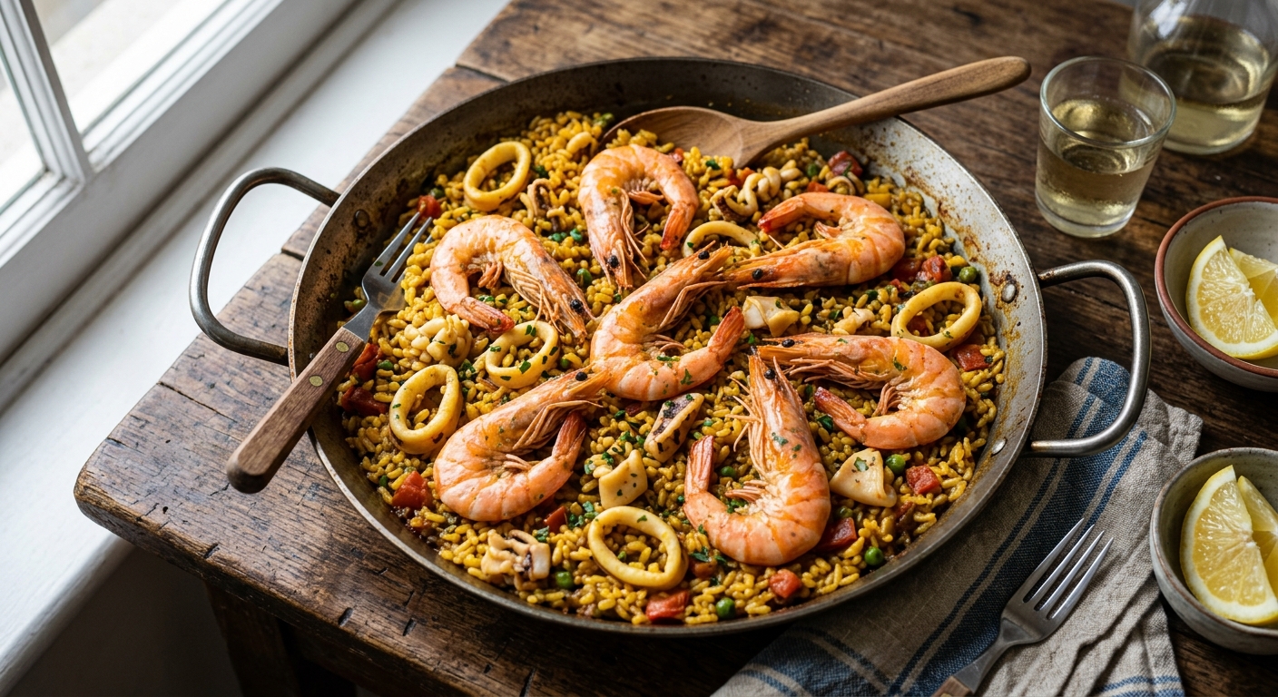 Prawn & Squid Paella